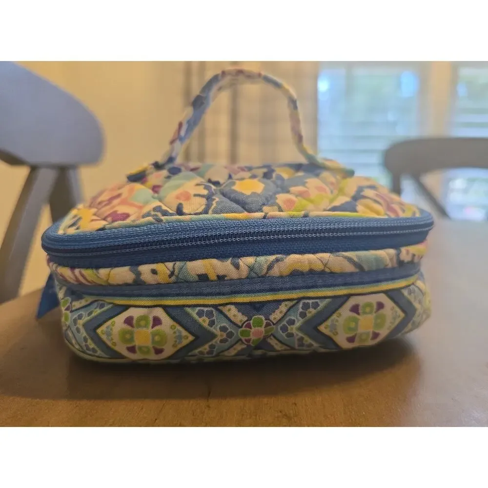 Vera Bradley Jewelry Travel Case Organizer Capri Blue Paisley Print